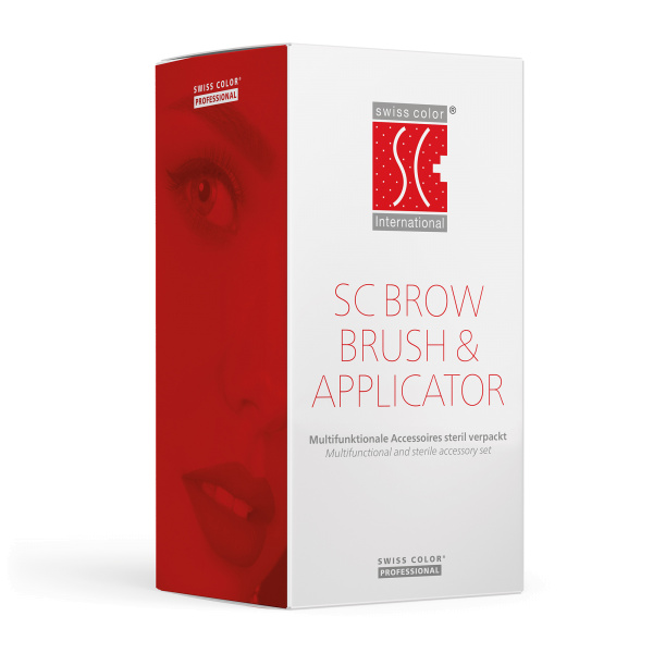 Darstellung der Verpackung des SC Brow Brush & Applicator Sets