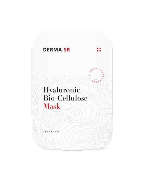Einzelverpackung der Hyaluronic Bio-Cellulose Mask von Derma SR