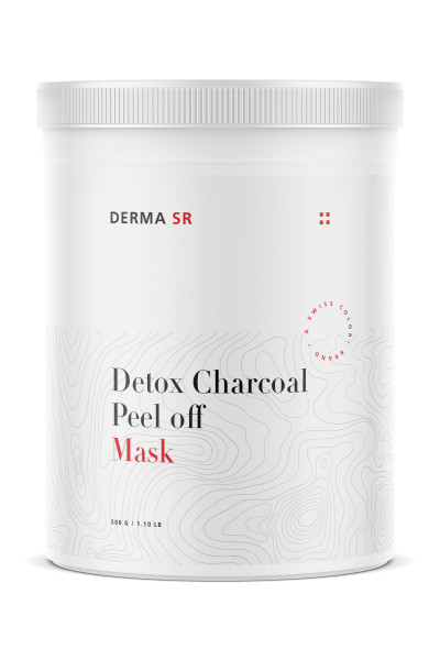 Detox Charcoal Peel off Maske in großen Cremetiegel aus Plastik